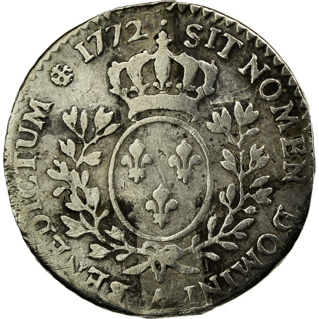 Coin, France, Louis XV, 1/10 Écu à la vieille tête, 12 Sols, 1772, Paris