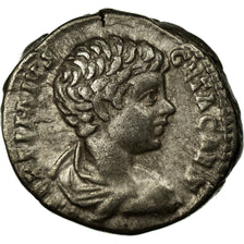 Geta, Denarius, 203, Rome, Silver, AU(50-53), RIC:107