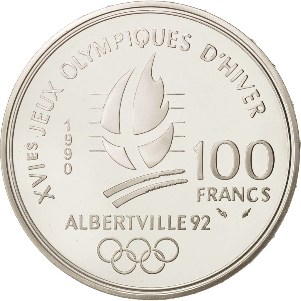 Coin, France, 100 Francs, 1990, MS(65-70), Silver, KM:981
