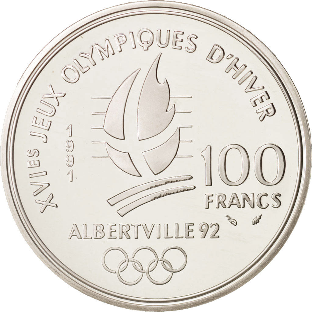 Coin, France, 100 Francs, 1991, MS(65-70), Silver, KM:995