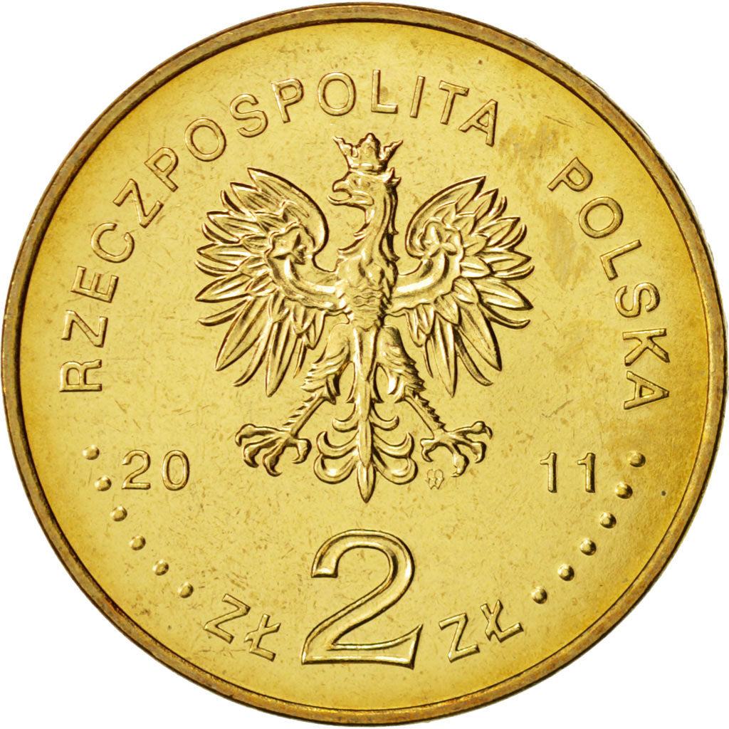Coin, Poland, 2 Zlote, 2011, Warsaw, MS(63), Brass, KM:772