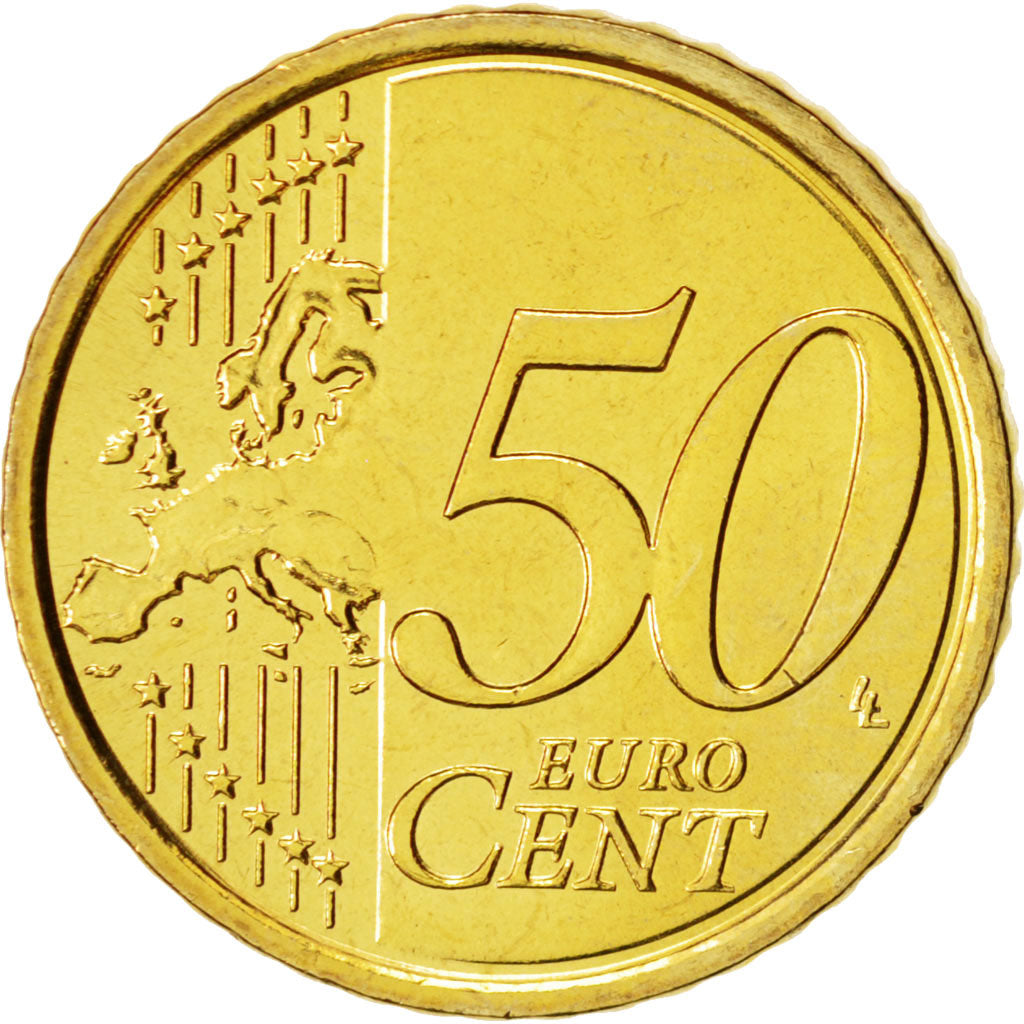 VATICAN CITY, 50 Euro Cent, 2010, MS(65-70), Brass, KM:387