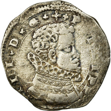 Kingdom of Sicily, Filippo III, 4 Tari, 1612, Messina, Plata, BC+, KM:11