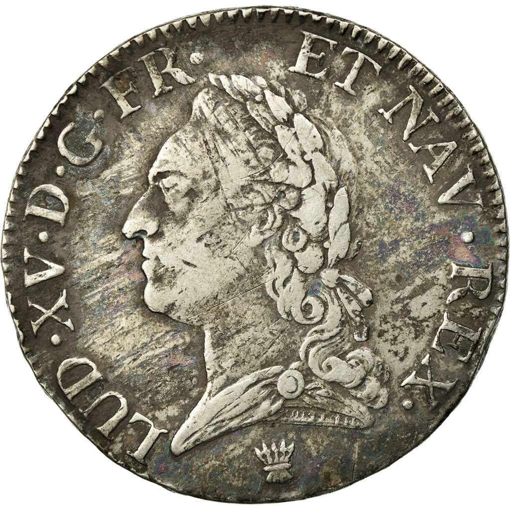 France, Louis XV, Écu à la vieille tête, 1772, Limoges, Silver, VF(30-35)