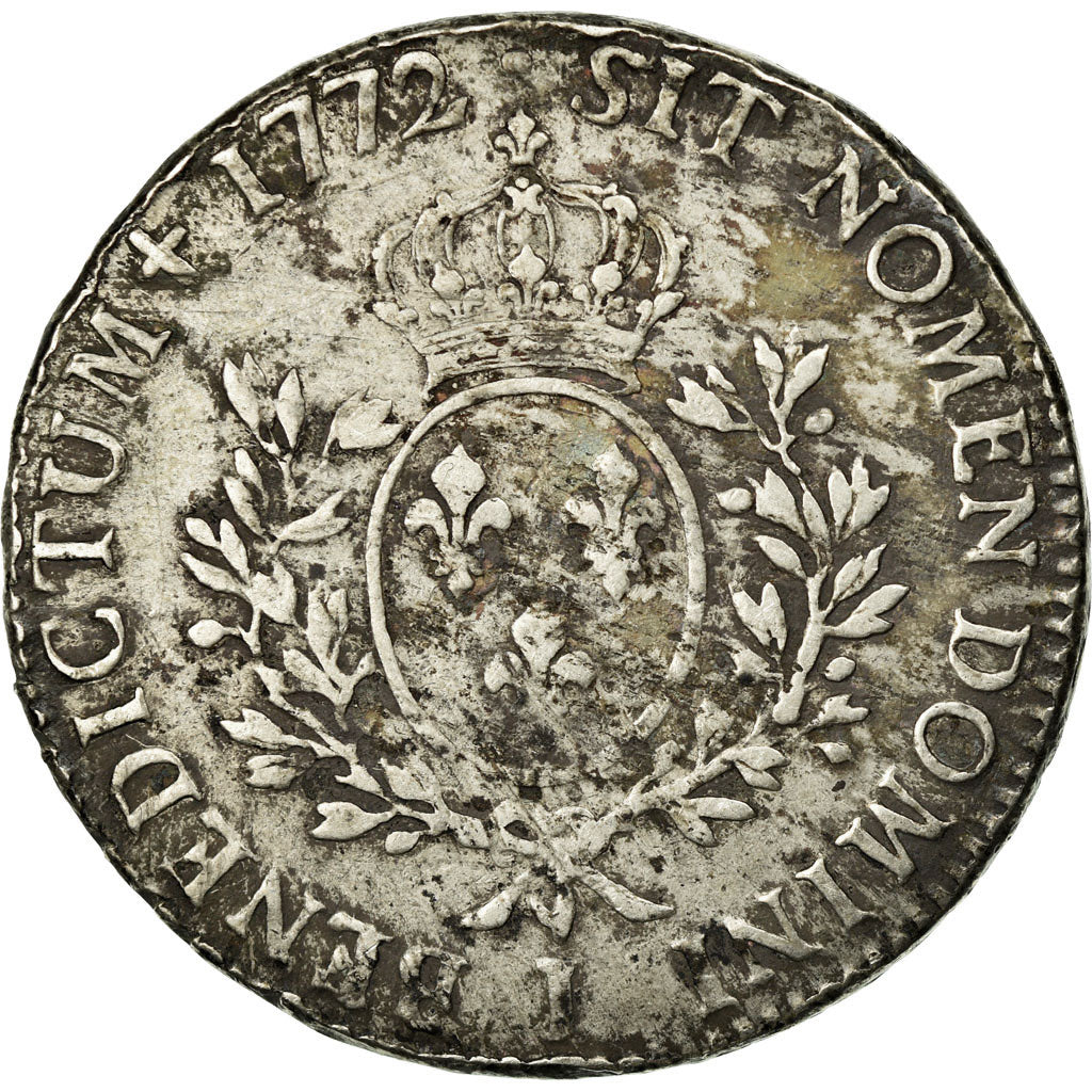 France, Louis XV, Écu à la vieille tête, 1772, Limoges, Silver, VF(30-35)
