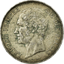 Moneta, Belgio, Leopold I, 5 Francs, 5 Frank, 1865, BB, Argento, KM:17