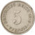 Moneta, NIEMCY - IMPERIUM, Wilhelm II, 5 Pfennig, 1913, Berlin, EF(40-45)