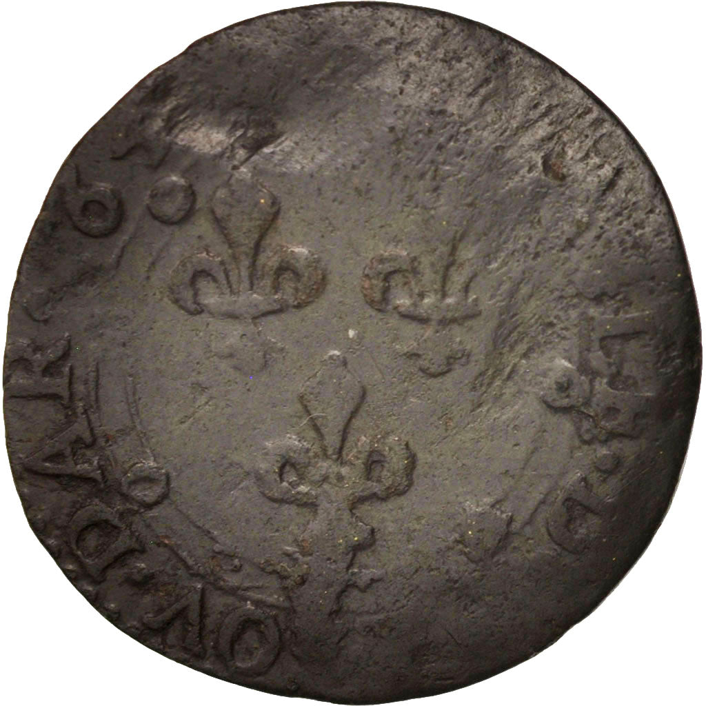 FRENCH STATES, Denarius, 1640, Charleville, Copper, VF(30-35), Boudeau:1815