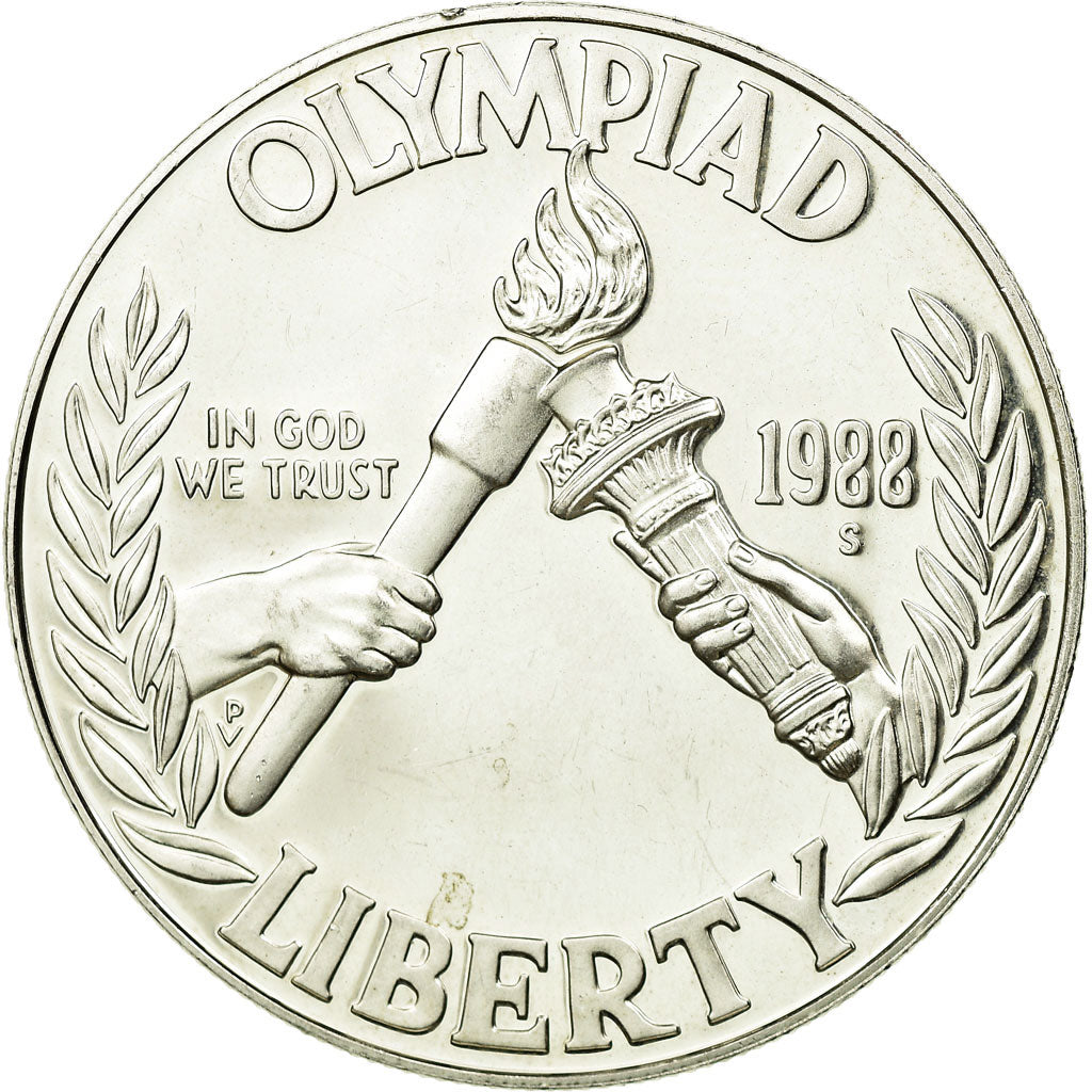 Moneda, Estados Unidos, Dollar, 1988, U.S. Mint, San Francisco, SC, Plata