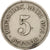 Moneta, NIEMCY - IMPERIUM, Wilhelm II, 5 Pfennig, 1912, Karlsruhe, VF(20-25)