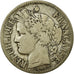 Moneda, Francia, Cérès, 2 Francs, 1871, Bordeaux, BC+, Plata, KM:816.2