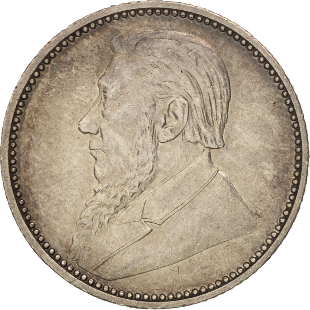 Moneda, Sudáfrica, 6 Pence, 1897, EBC+, Plata, KM:4