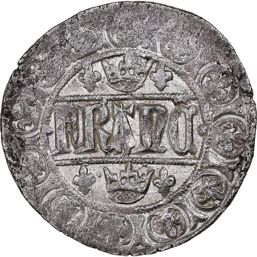 France, Jean II le Bon, Blanc aux quadrilobes, 1354-1364, Billon, EF(40-45)