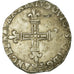 France, Louis XIII, 1/4 Écu de Navarre, 1617, Saint-Palais, Silver, VF(30-35)
