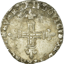 Francia, Louis XIII, 1/4 Écu de Navarre, 1618, Saint-Palais, Fautée, Argento