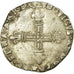 France, Louis XIII, 1/4 Écu de Navarre, 1622 ?, Saint-Palais, Silver, EF(40-45)