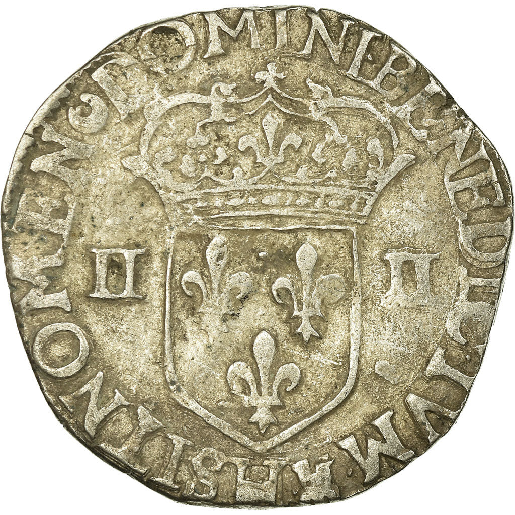 Frankrijk, Louis XIII, 1/4 Ecu, 1616, La Rochelle, Zilver, FR+, Gadoury:27