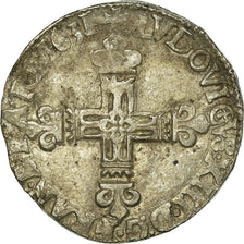 Frankrijk, Louis XIII, 1/4 Ecu, 1631, Bayonne, Zilver, FR+, Gadoury:27
