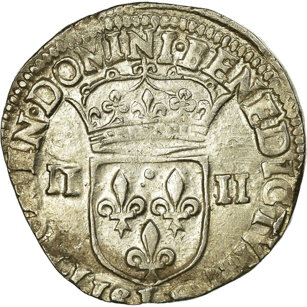 Francja, Louis XIII, 1/4 Ecu, 1628, Bayonne, Srebro, EF(40-45), Gadoury:27