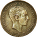 Moneda, España, Alfonso XII, 10 Centimos, 1878, Barcelona, MBC, Bronce, KM:675