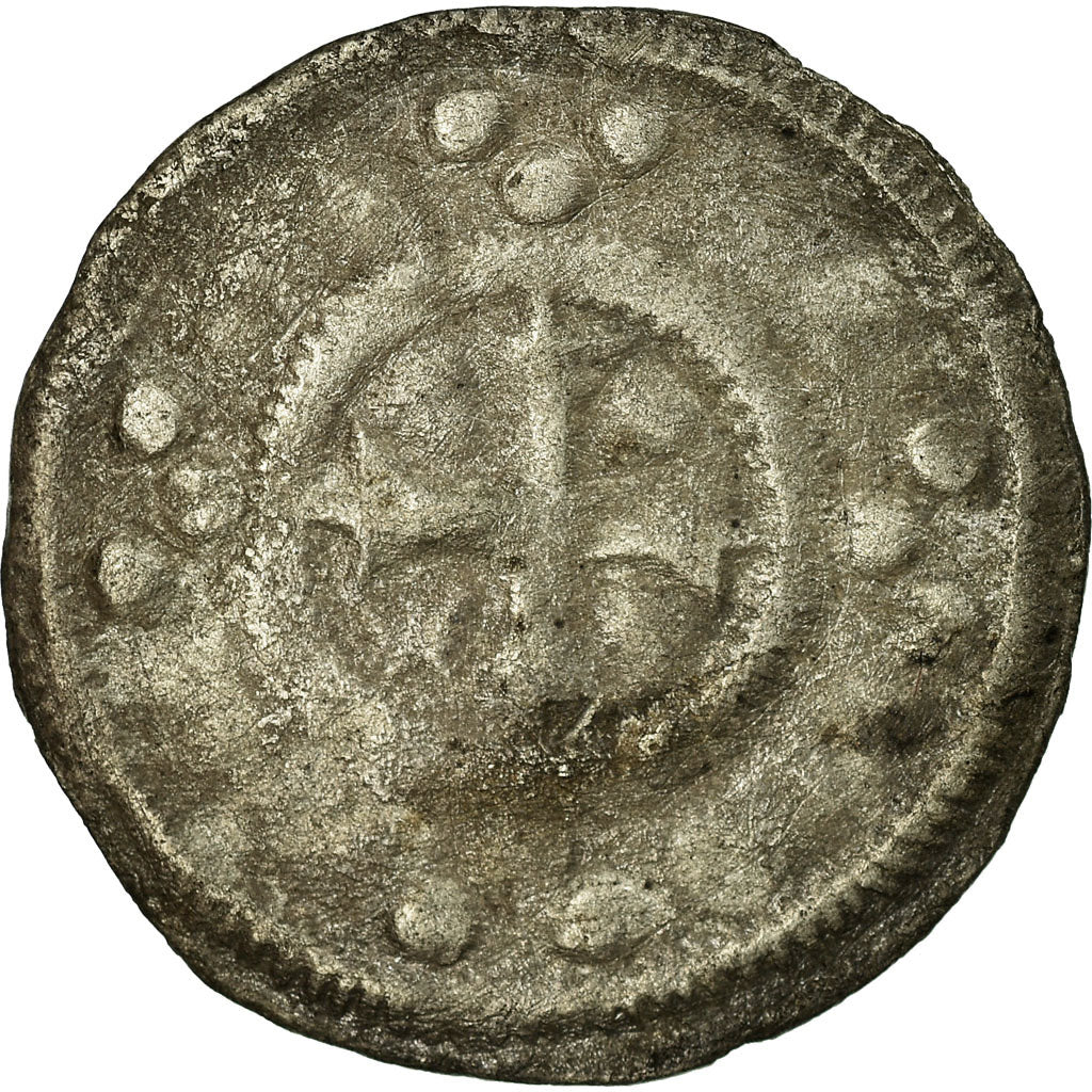 Coin, France, Auxerre, Anonymous, Denarius, c. 1150, VF(30-35), Silver