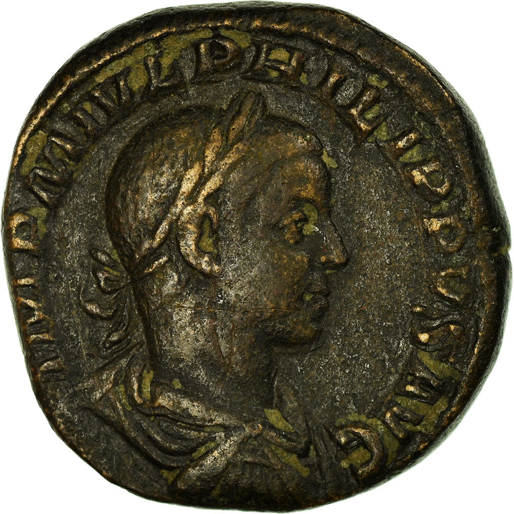 Philip II, Sestertius, 246-249, Rome, Bronze, VF(30-35), RIC:268a