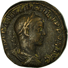 Philip II, Sestertius, 246-249, Rome, Bronze, VF(30-35), RIC:268a