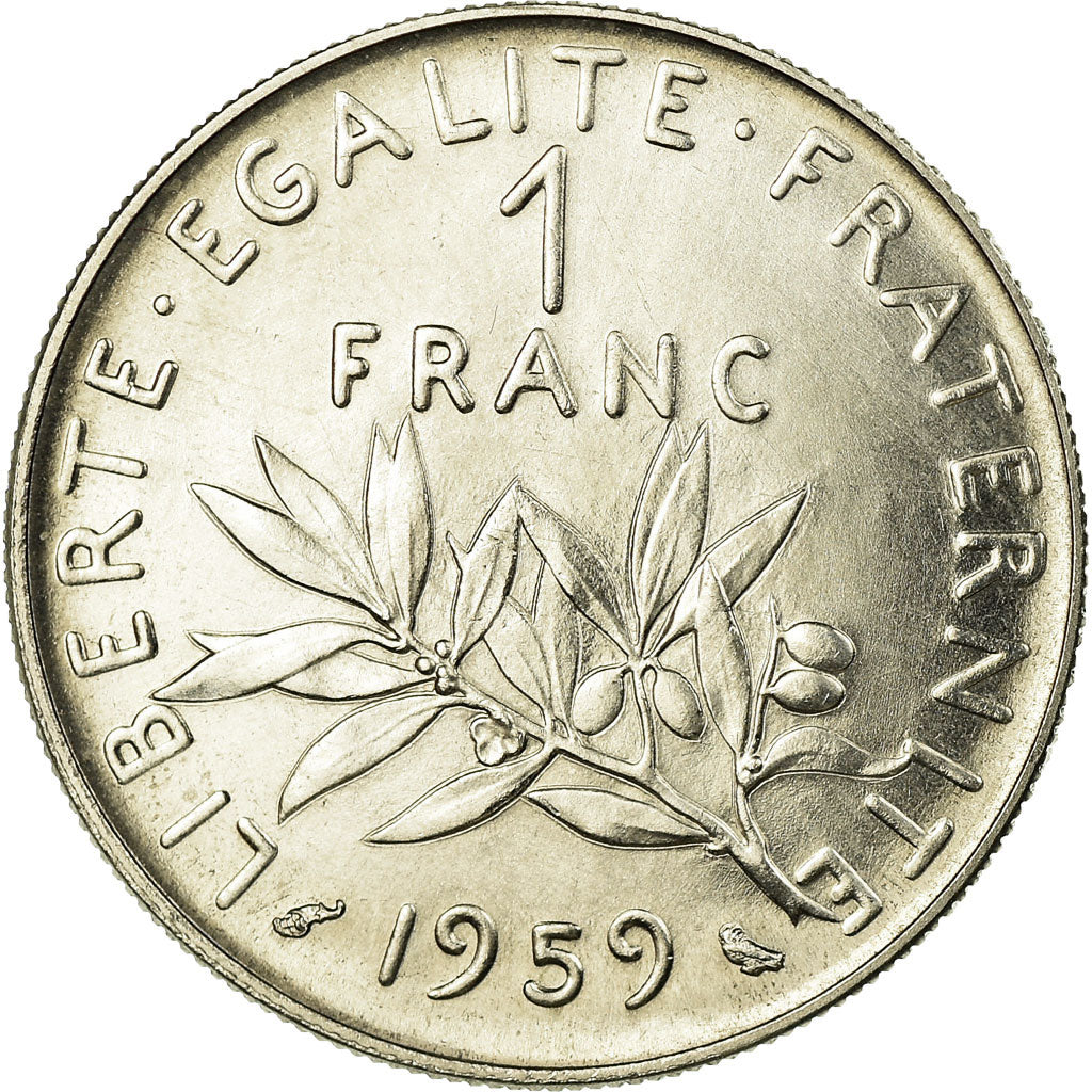 Francia, Franc, Semeuse, 1959, Monnaie de Paris, Pattern, Nichel, SPL