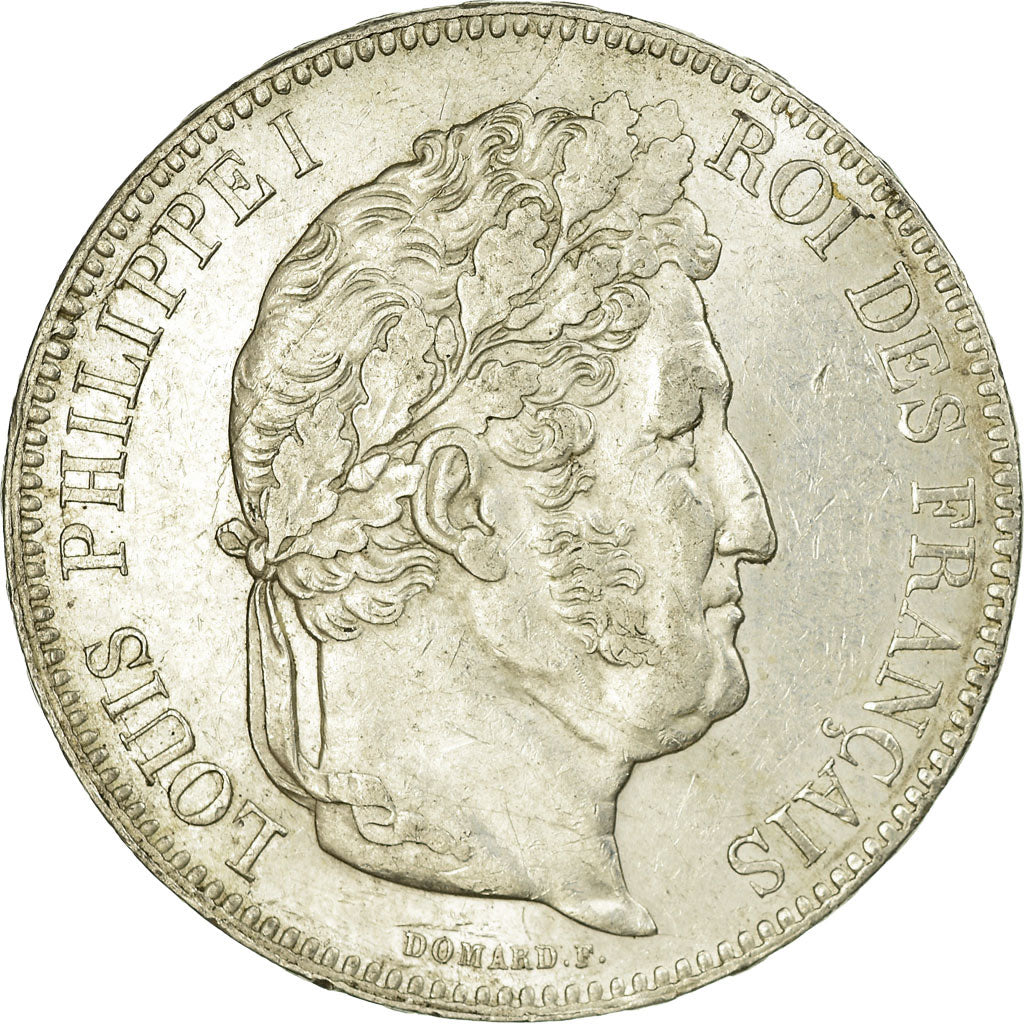 France, Louis-Philippe I, 5 Francs, 1842, Strasbourg, Silver, AU(50-53)