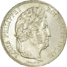 France, Louis-Philippe I, 5 Francs, 1842, Strasbourg, Silver, AU(50-53)