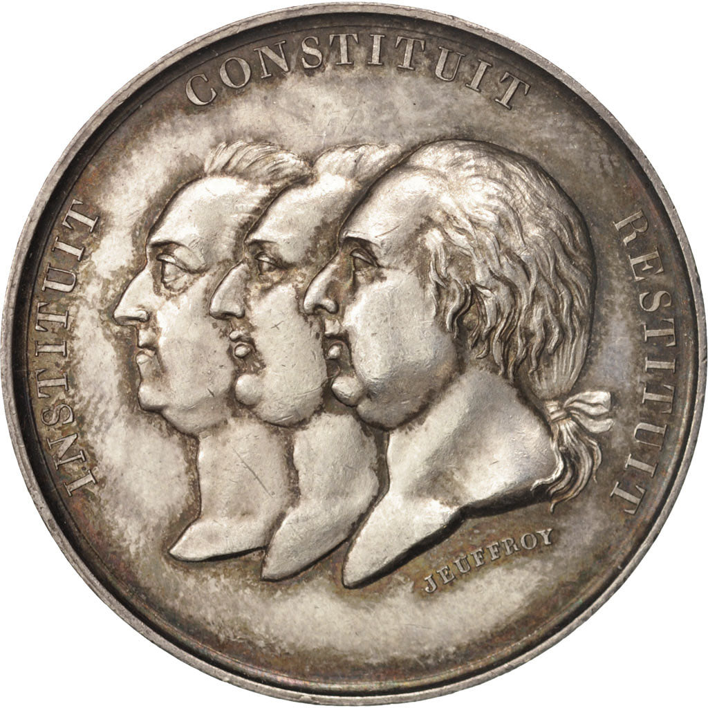 France, Medal, Louis XVIII, Business & industry, 1815, Jeuffroy, EF(40-45)