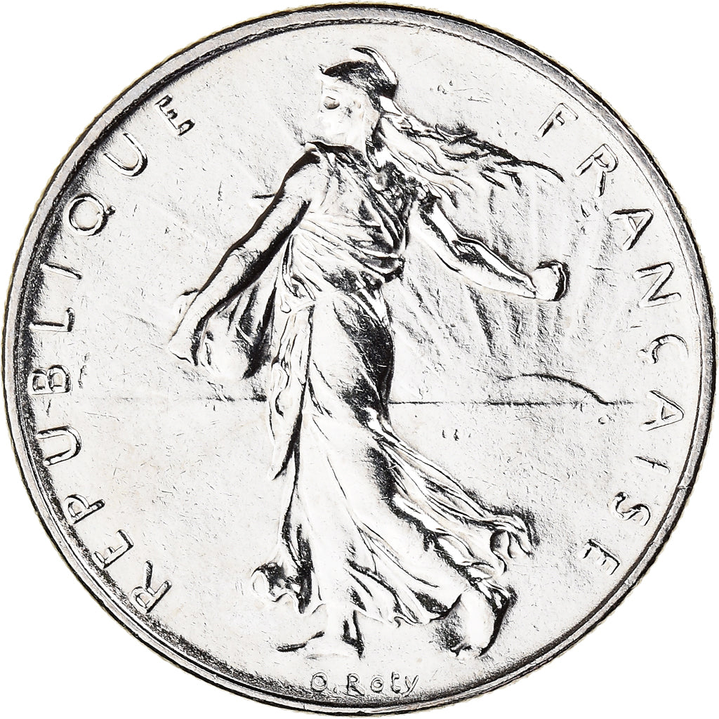 Moneta, Francja, Semeuse, Franc, 2001, Paris, MS(63), Nikiel, KM:925.1