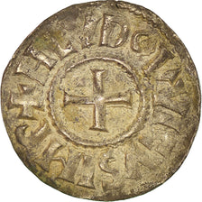 France, Louis the Pious, Denier, 822-840, Melle, Silver, EF(40-45), Depeyrot:61