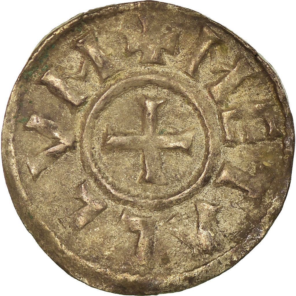 Frankrijk, Louis le Pieux, Denier, 822-840, Melle, Zilver, ZF, Depeyrot:61