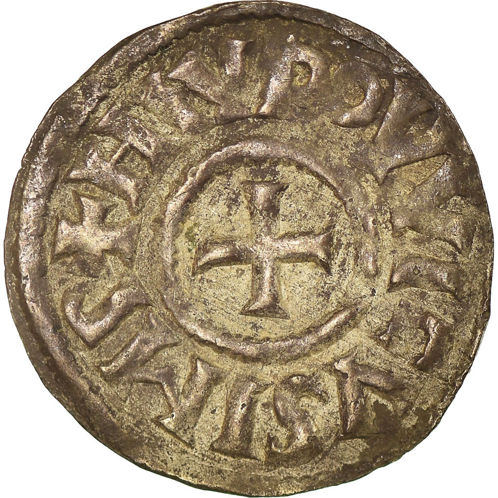 Coin, France, Louis le Pieux, Denier, 822-840, Melle, EF(40-45), Silver