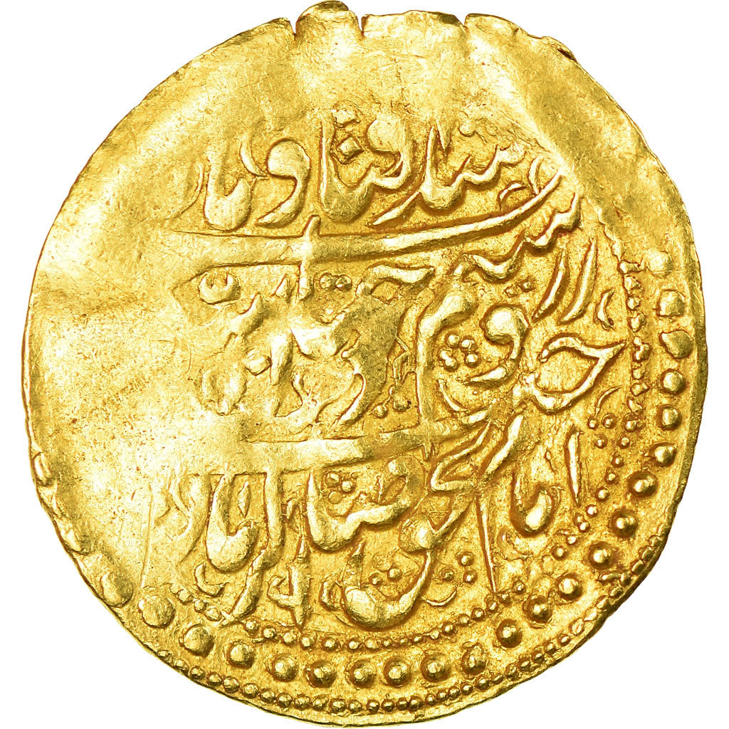 Coin, Zand dynasty, Muhammad Karim Khan, 1/4 Mohur, AH 1188 (1774), Yazd
