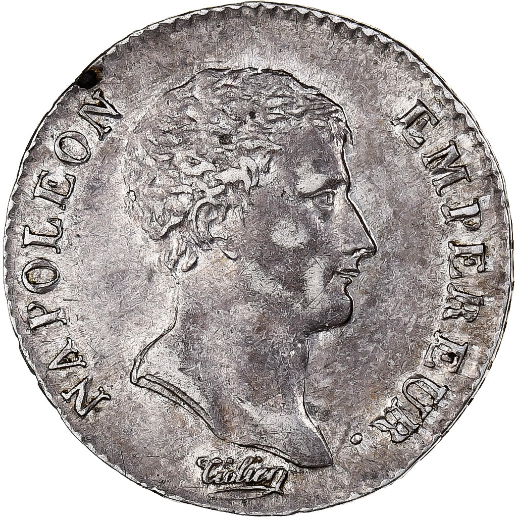 Frankrijk, Napoleon I, 1/2 Franc, AN 13, Paris, Zilver, ZF+, Gadoury:395