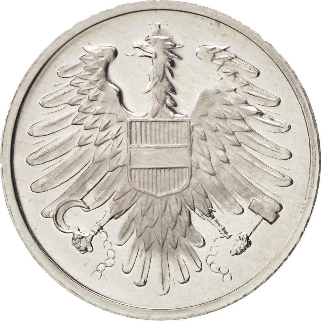 Coin, Austria, 2 Groschen, 1975, MS(65-70), Aluminum, KM:2876
