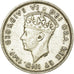 Moneda, Chipre, George VI, 9 Piastres, 1938, MBC+, Plata, KM:25