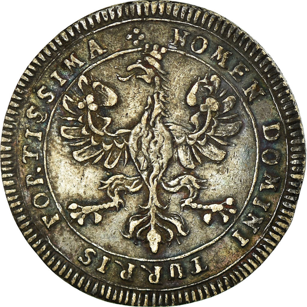 Allemagne, Jeton, Couronnement de l'empereur Charles VII, 1742, Argent, TTB