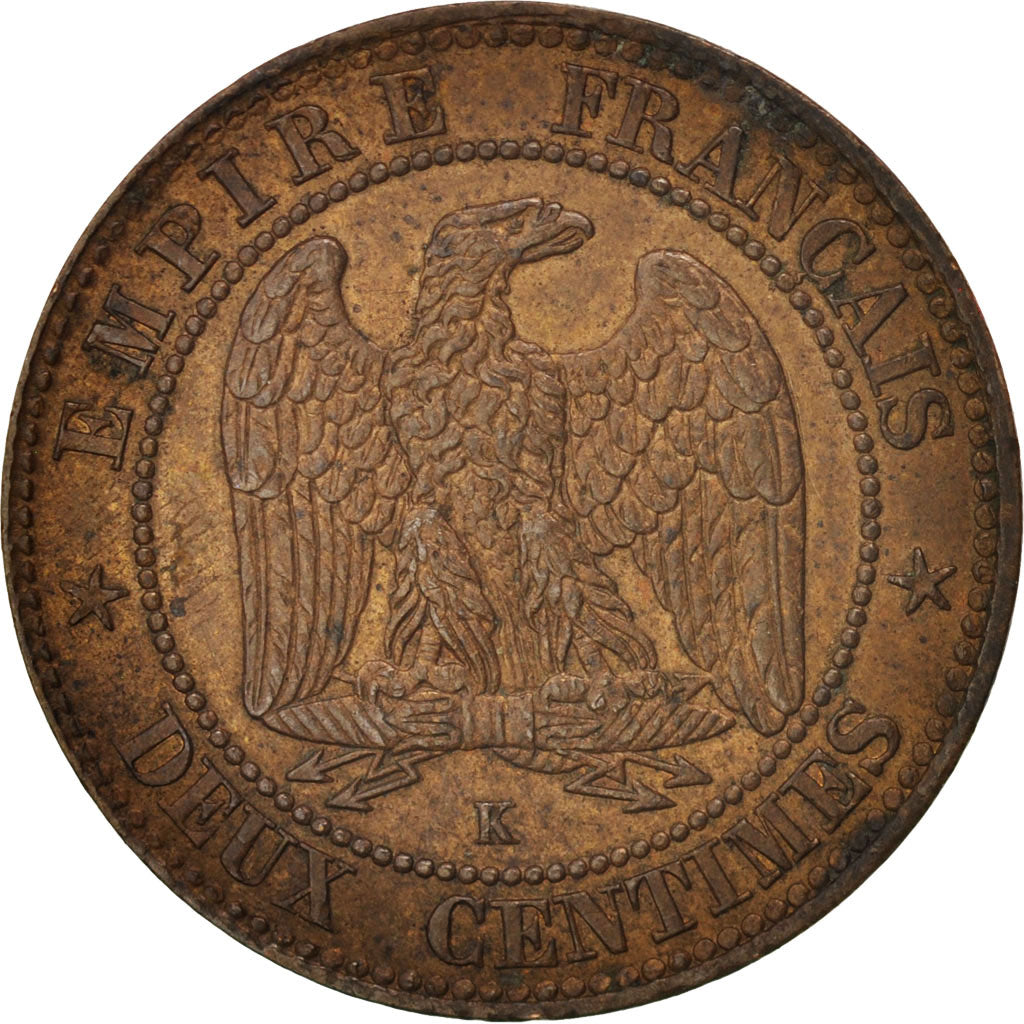 Moneta, Francia, Napoleon III, Napoléon III, 2 Centimes, 1856, Bordeaux, SPL-