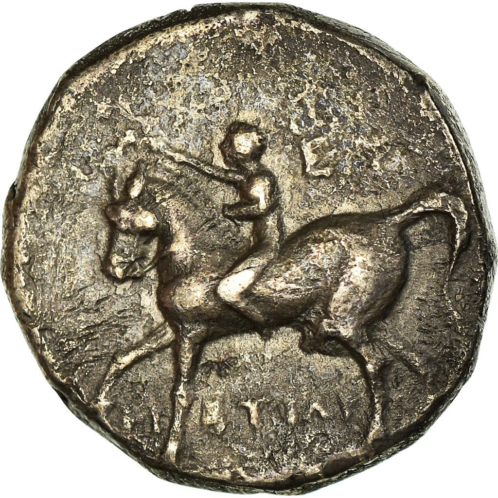 Calabrië, Stater, ca. 272-240 BC, Tarentum, Zilver, FR+, HGC:1-889var, HN