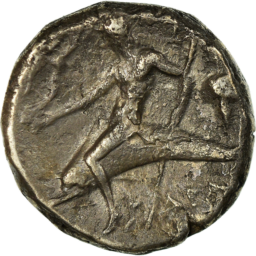 Calabrië, Stater, ca. 272-240 BC, Tarentum, Zilver, FR+, HGC:1-889var, HN