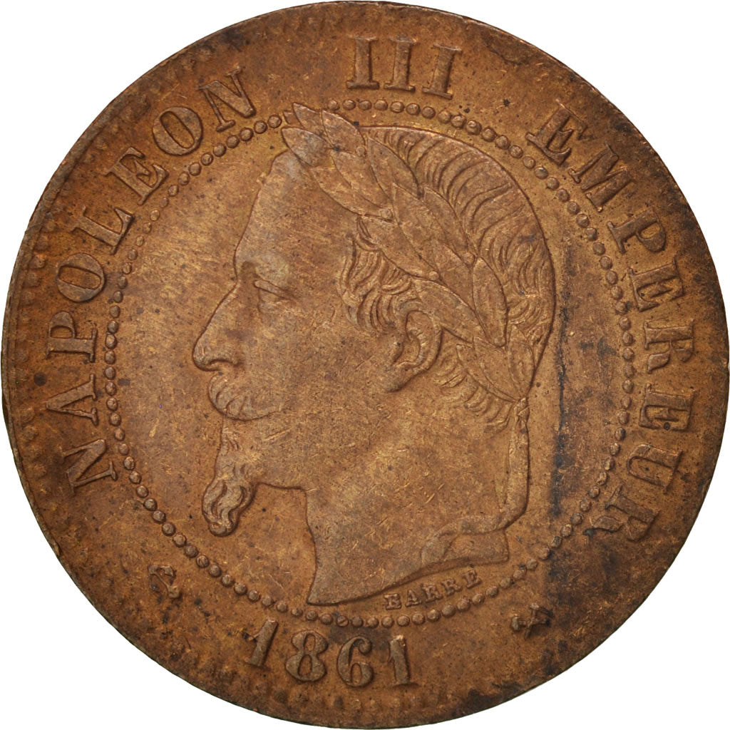 Coin, France, Napoleon III, Napoléon III, 2 Centimes, 1861, Bordeaux