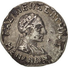 Baktrian Kingdom, Menander, Drachm, ca. 165-130 BC, Fourrée, Silvered bronze