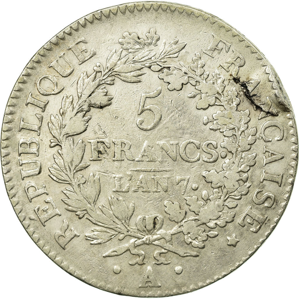 Coin, France, Union et Force, 5 Francs, Paris, VF(30-35), Silver, Gadoury:563