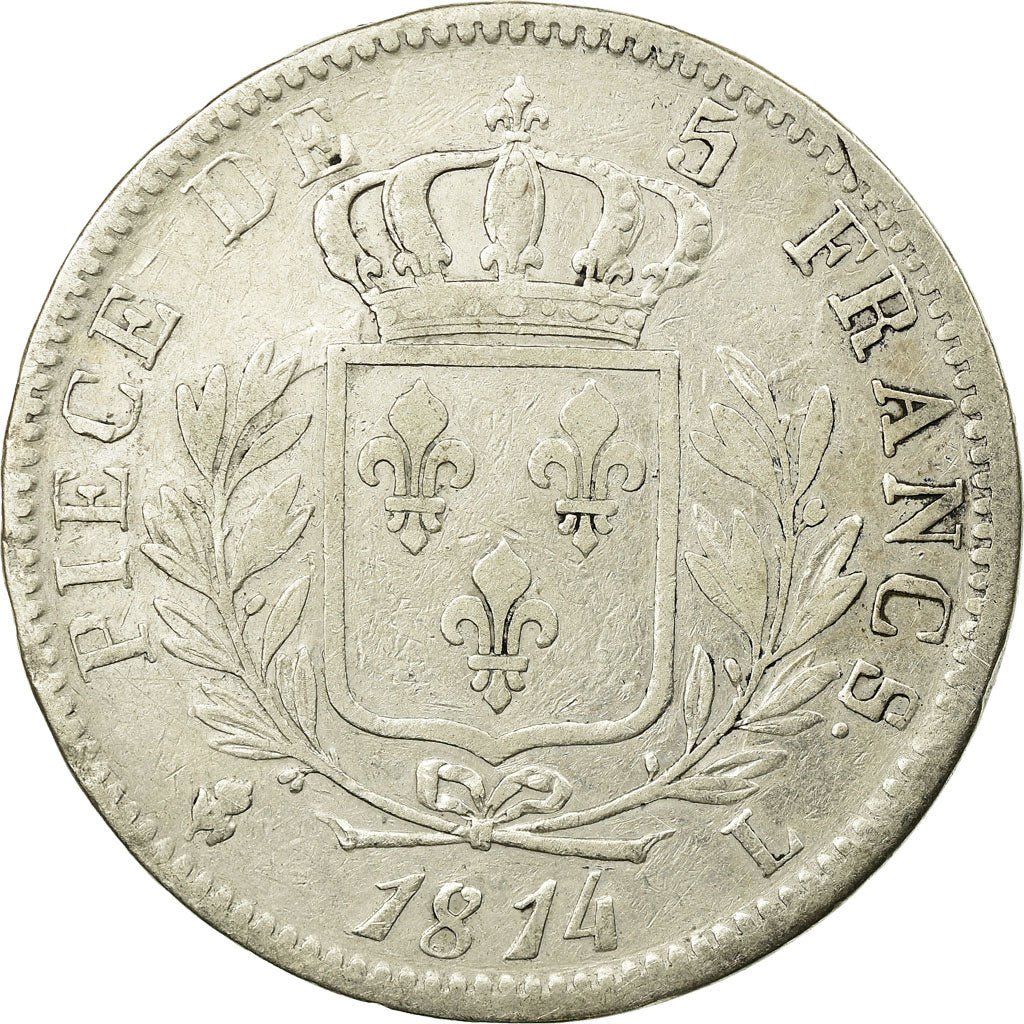 Münze, Frankreich, Louis XVIII, Louis XVIII, 5 Francs, 1814, Bayonne, SS