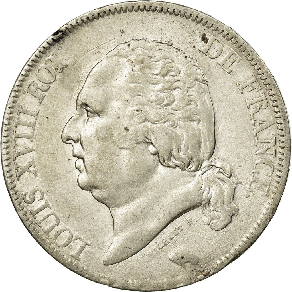 Münze, Frankreich, Louis XVIII, Louis XVIII, 5 Francs, 1822, Rouen, SS, Silber