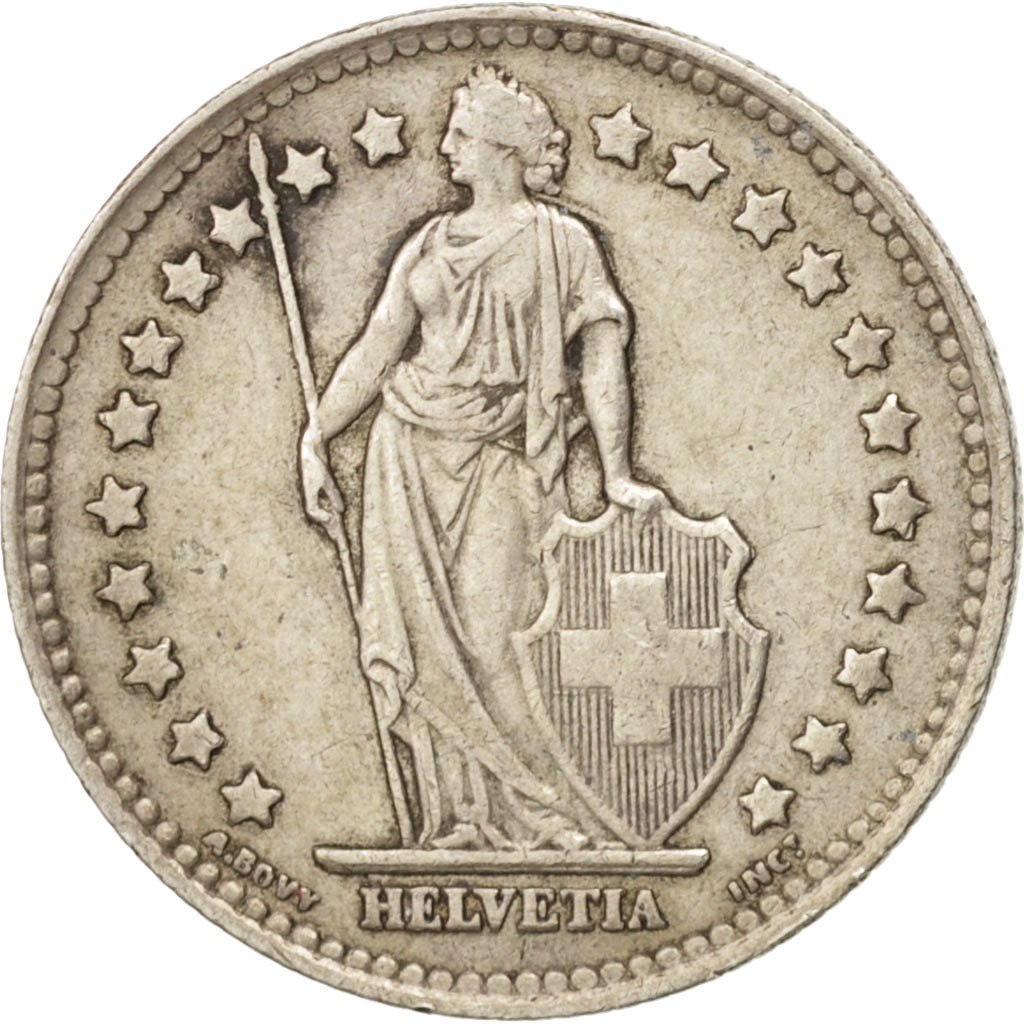 Coin, Switzerland, Franc, 1946, Bern, EF(40-45), Silver, KM:24