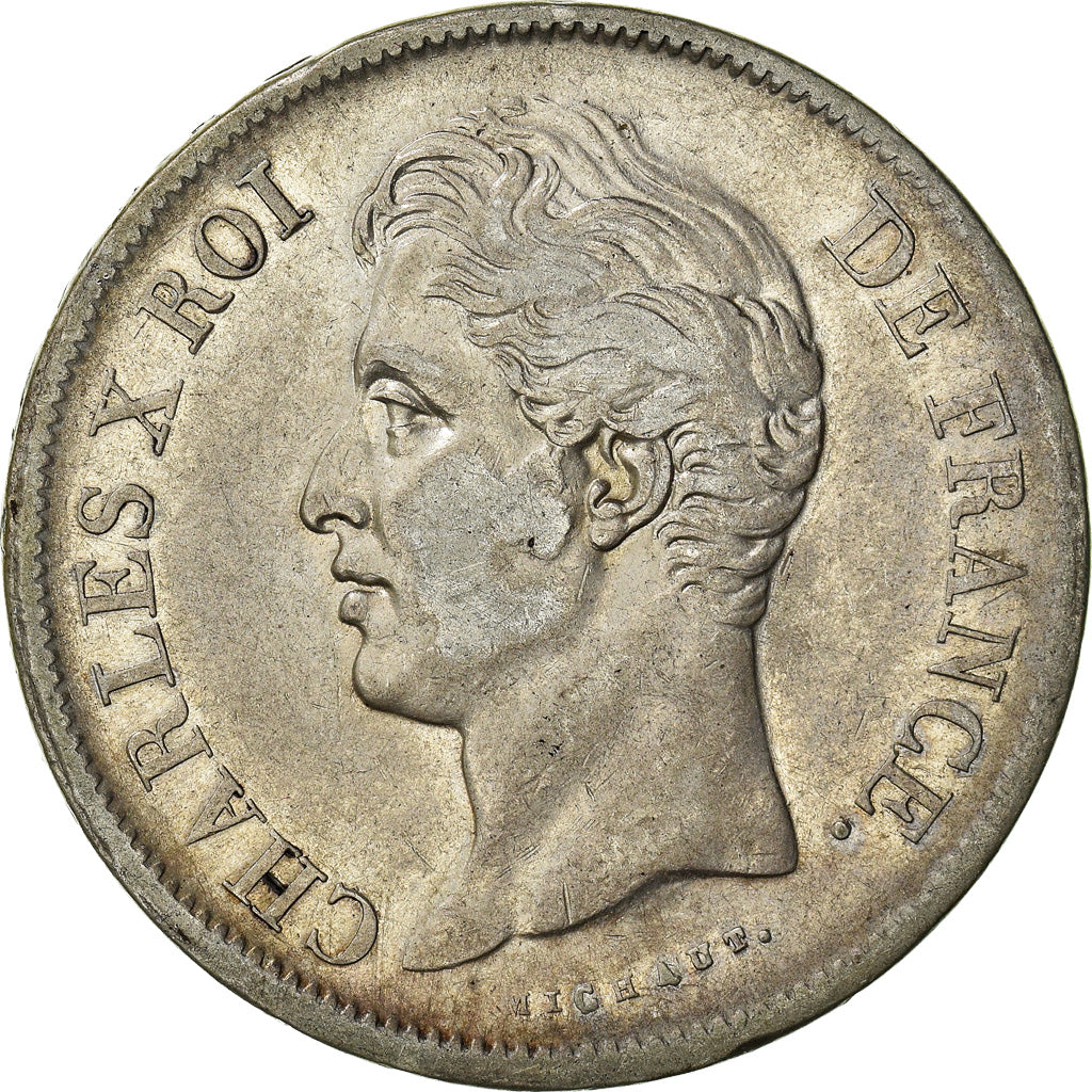 Coin, France, Charles X, 5 Francs, 1830, Lille, EF(40-45), Silver, Gadoury:644